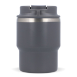 Vaso take away de doble pared compatible con cafeteras 280ml color gris oscuro quinta vista