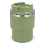 Vaso take away de doble pared compatible con cafeteras 280ml color verde oliva