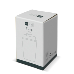 Vaso take away de doble pared compatible con cafeteras 280ml color blanco septima vista