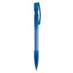 Bolígrafo de plástico hecho en Alemania de tinta azul recargable color azul transparente quinta vista