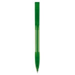 Bolígrafo de plástico hecho en Alemania de tinta azul recargable color verde transparente segunda vista