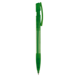 Bolígrafo de plástico hecho en Alemania de tinta azul recargable color verde transparente quinta vista