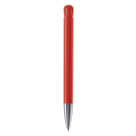 Bolígrafo de plástico con acabado opaco hecho en UE de tinta azul color rojo cuarta vista