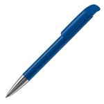 Bolígrafo de plástico con acabado opaco hecho en UE de tinta azul color azul real