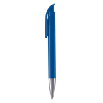 Bolígrafo de plástico con acabado opaco hecho en UE de tinta azul color azul real tercera vista