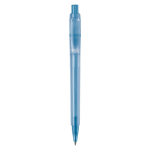 Bolígrafo de plástico mate hecho en UE con recambio Jumbo tinta azul color azul segunda vista