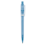 Bolígrafo de plástico mate hecho en UE con recambio Jumbo tinta azul color azul quinta vista