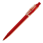 Bolígrafo de plástico mate hecho en UE con recambio Jumbo tinta azul color rojo