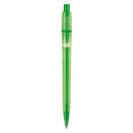 Bolígrafo de plástico mate hecho en UE con recambio Jumbo tinta azul color verde cuarta vista