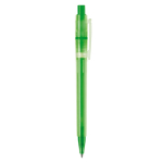 Bolígrafo de plástico mate hecho en UE con recambio Jumbo tinta azul color verde quinta vista