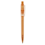 Bolígrafo de plástico mate hecho en UE con recambio Jumbo tinta azul color naranja quinta vista