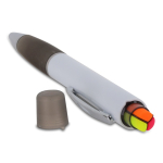 Bolígrafo de mecanismo giratorio con resaltador en la parte superior sexta vista