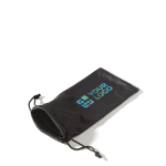 Funda para gafas de color negro hecho de microfibra vista principal