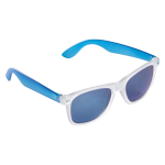 Gafas de sol de colores neón con marcos efecto glace protección UV400 color azul transparente