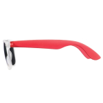 Gafas de sol de colores neón con marcos efecto glace protección UV400 color rojo transparente tercera vista
