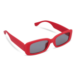 Gafas de sol promocionales negras hechas de plástico 100% reciclado color rojo