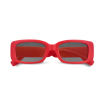 Gafas de sol promocionales negras hechas de plástico 100% reciclado color rojo segunda vista
