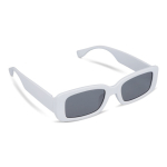 Gafas de sol promocionales negras hechas de plástico 100% reciclado color blanco