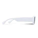 Gafas de sol promocionales negras hechas de plástico 100% reciclado color blanco tercera vista