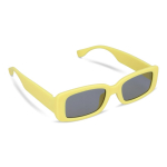 Gafas de sol promocionales negras hechas de plástico 100% reciclado color amarillo