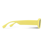 Gafas de sol promocionales negras hechas de plástico 100% reciclado color amarillo tercera vista