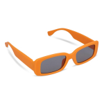 Gafas de sol promocionales negras hechas de plástico 100% reciclado color naranja