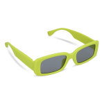 Gafas de sol promocionales negras hechas de plástico 100% reciclado color verde lima