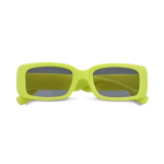 Gafas de sol promocionales negras hechas de plástico 100% reciclado color verde lima segunda vista