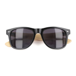 Gafas de sol de bambú y plástico reciclado con protección UV400 color negro segunda vista