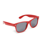 Gafas de sol de plástico 100% reciclado en varios colores UV400 color rojo