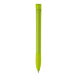 Bolígrafo de plástico blanco con clip arqueado a color hecho en EU cuarta vista