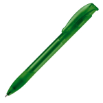 Bolígrafo de plástico fabricado en UE con carga Jumbo tinta azul color verde