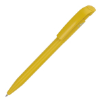 Bolígrafo Stilolinea hecho de plástico 100% reciclado de tinta azul color amarillo oscuro