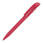 Bolígrafo Stilolinea hecho de plástico 100% reciclado de tinta azul color rojo desaturado
