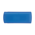 Colorido estuche personalizado de plástico con 5 tiritas incluidas color azul segunda vista