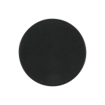 Clásico imán redondo pequeño de plástico para personalizar color negro segunda vista