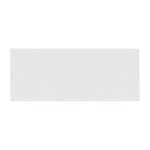 Clásico imán rectangular de plástico para personalizar color blanco segunda vista