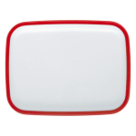 Fiambrera de plástico rígida con diseños en colores vivos 1000ml color rojo segunda vista