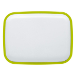 Fiambrera de plástico rígida con diseños en colores vivos 1000ml color verde claro segunda vista