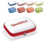 Fiambrera de plástico rígida con diseños en colores vivos 1000ml