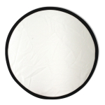Frisbee de nylon plegable disponible en varios colores con su funda color blanco