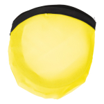 Frisbee de nylon plegable disponible en varios colores con su funda color amarillo segunda vista