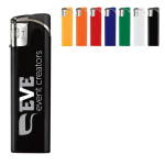 Encendedor electrónico recargable de un mismo color con punta plateada