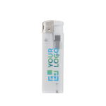 Encendedor electrónico recargable de colores transparentes vista principal