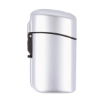 Encendedor tipo antorcha con posibilidad de rellenarse color plateado