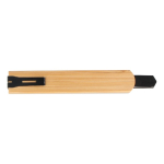 Cuchillo para manualidades con mango de bambú ecológico color negro tercera vista