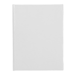Bloc de notas adhesivas con tapas de cartones de leche reciclados color blanco segunda vista