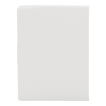 Bloc de notas con distintos tamaños y colores de tiras adhesivas color blanco tercera vista