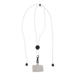 Lanyard para sujetar teléfono con cordón ajustable en varios colores color blanco