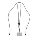 Lanyard para sujetar teléfono con cordón ajustable en varios colores color gris claro